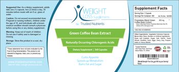 Trusted Nutrients Green Coffee Bean Extract - supplement