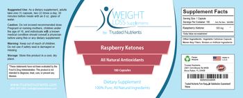Trusted Nutrients Raspberry Ketones - supplement
