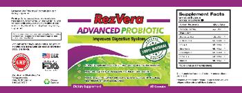 T.S. Supplements RezVera Advanced Probiotic - supplement