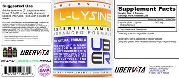 Ubervita L-Lysine - supplement