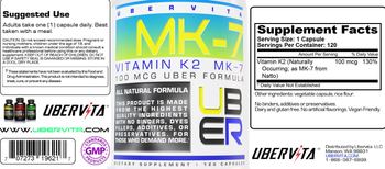 Ubervita MK-7 - supplement