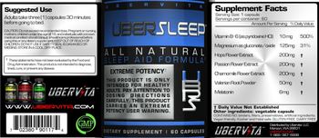 Ubervita Ubersleep - supplement