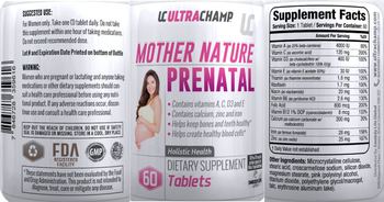 UC UltraChamp Mother Nature Prenatal - supplement