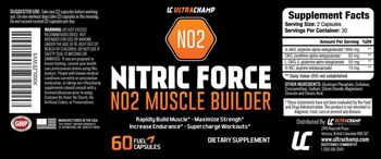 UC UltraChamp Nitric Force NO2 Muscle Builder - supplement