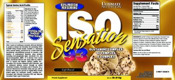 Ultimate Nutrition ISO Sensation 93 Cafe Brazil - protein supplement