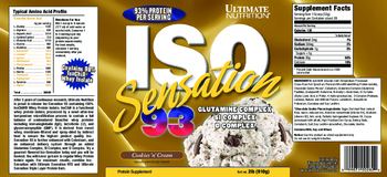 Ultimate Nutrition ISO Sensation 93 Cookies 'n' Cream - protein supplement
