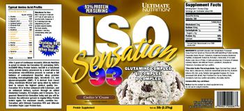 Ultimate Nutrition ISO Sensation 93 Cookies 'n' Cream - protein supplement