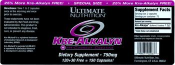 Ultimate Nutrition Kre-Alkalyn - supplement