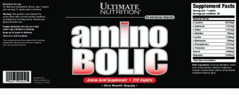 Ultimate Nutrition Platinum Series Amino Bolic - 