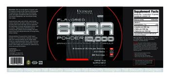 Ultimate Nutrition Platinum Series BCCA 12,000 Flavored Powder Fruit Punch - amino acid supplement
