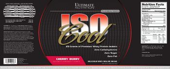 Ultimate Nutrition Platinum Series ISO Cool Cherry Berry - 