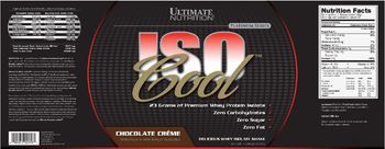 Ultimate Nutrition Platinum Series ISO Cool Chocolate Creme - 