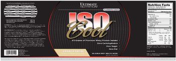 Ultimate Nutrition Platinum Series ISO Cool Vanilla Creme - 