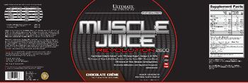 Ultimate Nutrition Platinum Series Muscle Juice Revolution 2600 Chocolate Creme - multi ingredient protein supplement