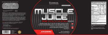 Ultimate Nutrition Platinum Series Muscle Juice Revolution 2600 Strawberry - multi ingredient protein supplement