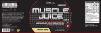 Ultimate Nutrition Platinum Series Muscle Juice Revolution 2600 Vanilla Creme - multi ingredient protein supplement