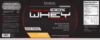 Ultimate Nutrition Prostar 100% Whey Protein Banana - 