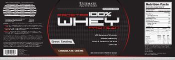 Ultimate Nutrition Prostar 100% Whey Protein Chocolate Creme - 