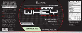 Ultimate Nutrition Prostar 100% Whey Protein Chocolate Mint - 