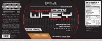 Ultimate Nutrition Prostar 100% Whey Protein Cocoa Mocha - 