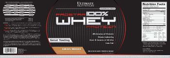 Ultimate Nutrition Prostar 100% Whey Protein Cocoa - 