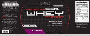 Ultimate Nutrition Prostar 100% Whey Protein Raspberry - 