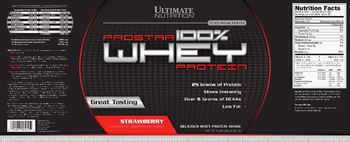 Ultimate Nutrition Prostar 100% Whey Protein Strawberry - 