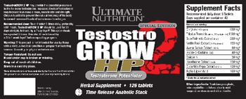 Ultimate Nutrition Special Edition TestostroGrow 2 HP - herbal supplement