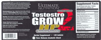 Ultimate Nutrition TestostroGrow 2 HP - herbal supplement