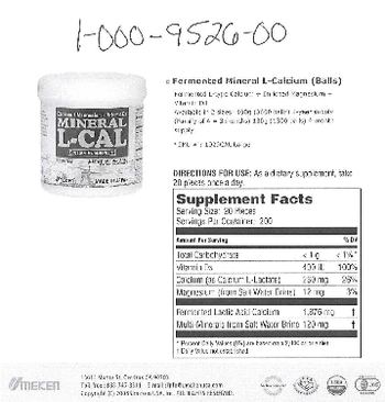 Umeken Mineral L-Cal - supplement