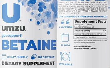 UMZU Betaine - supplement