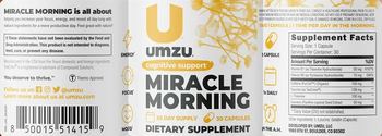 UMZU Miracle Morning - supplement