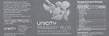 Unicity Paraway Plus - these statements have not been evaluated by the food and drug administration this product is not int