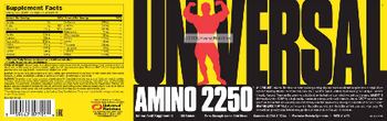 Universal Amino 2250 - amino acid supplement
