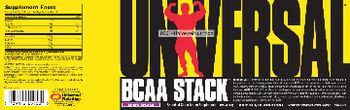Universal BCAA Stack Grape Splash - branched chain amino supplement