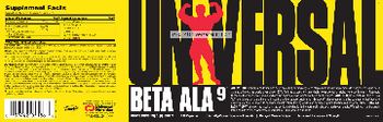 Universal Beta Ala 9 - muscle buffering supplement