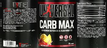 Universal Carb Max Fruit Punch Flavor - supplement