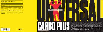 Universal Carbo Plus Natural Flavor - high performance carbohydrate supplement