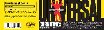 Universal Carnitine Capsules - energy supplement