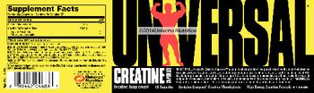 Universal Creatine Capsules - creatine supplement
