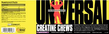 Universal Creatine Chews Grape Flavor - chewable creatine supplement