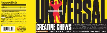 Universal Creatine Chews Orange Flavor - chewable creatine supplement