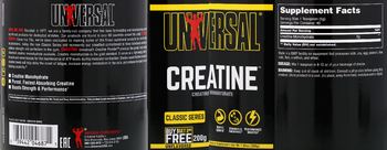 Universal Creatine Unflavored - supplement