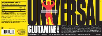 Universal Glutamine Capsules - recovery supplement