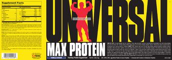 Universal Max Protein Vanilla Shake - training protein supplement