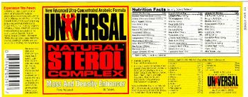 Universal Natural Sterol Complex - supplement