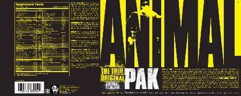 Universal Nutrition Animal Pak - supplement