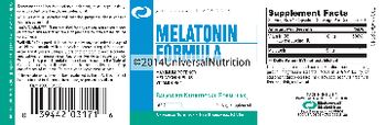 Universal Nutrition / Universal Naturals Melatonin Formula - supplement