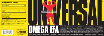 Universal Omega EFA - coldpressed flaxseed oil supplement