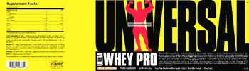 Universal Ultra Whey Pro Mocha Cappuccino - protein supplement